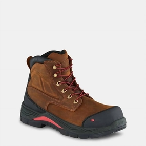 Men's 4402 King Toe Adc 6" Non-Metallic Safety Toe In Brown Low Profile Remote Hiking