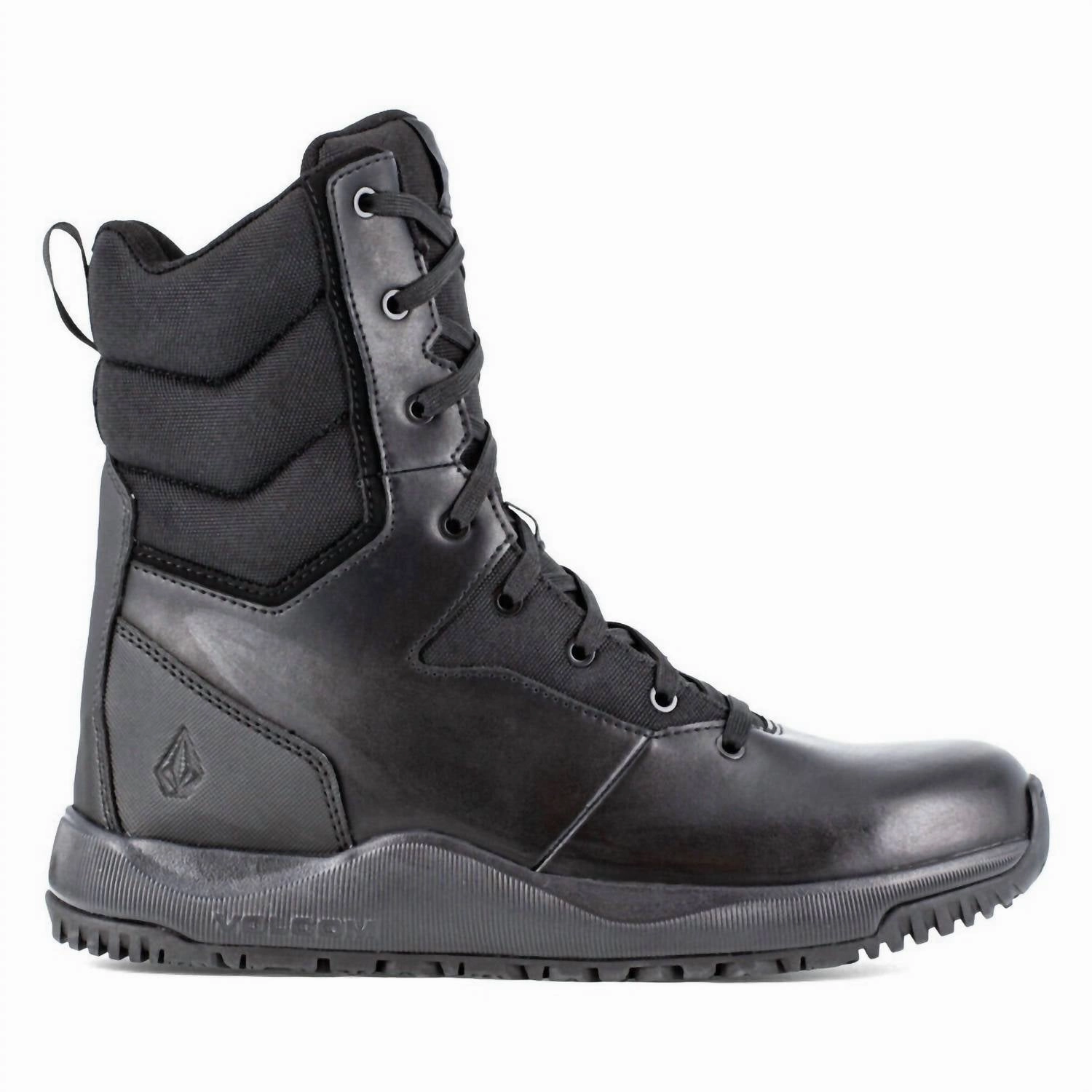 Ultra Comfort Soft Insole Men's 8" Tactical Side-Zip Work Boot - Medium Width In Black