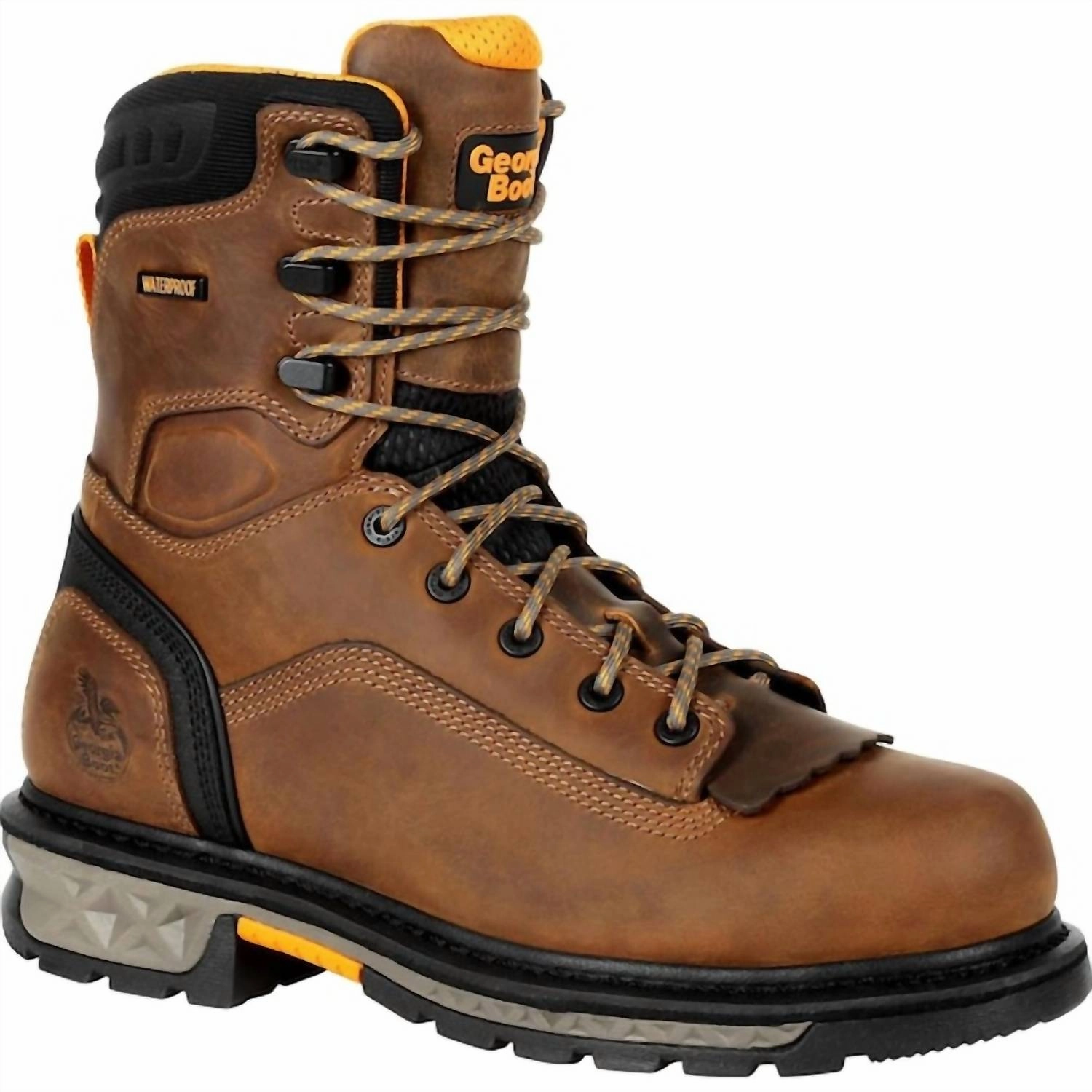 Men's Carbo-Tec Ltx Waterproof Soft-Toe 8" Work Boot In Brown Urban Feel