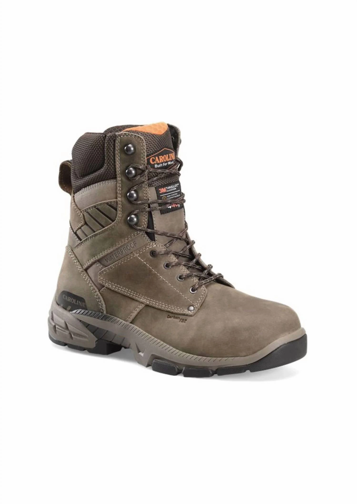 Motor Edge Comfortable compression Men's Duke 8" Waterproof Work Boots In Brown