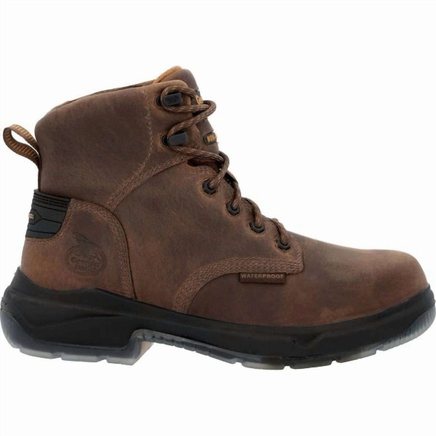 Comfortable bend Protective Finish Weekend Wanderer Men's Flxpoint Ultra Waterproof Work Boot In Brown