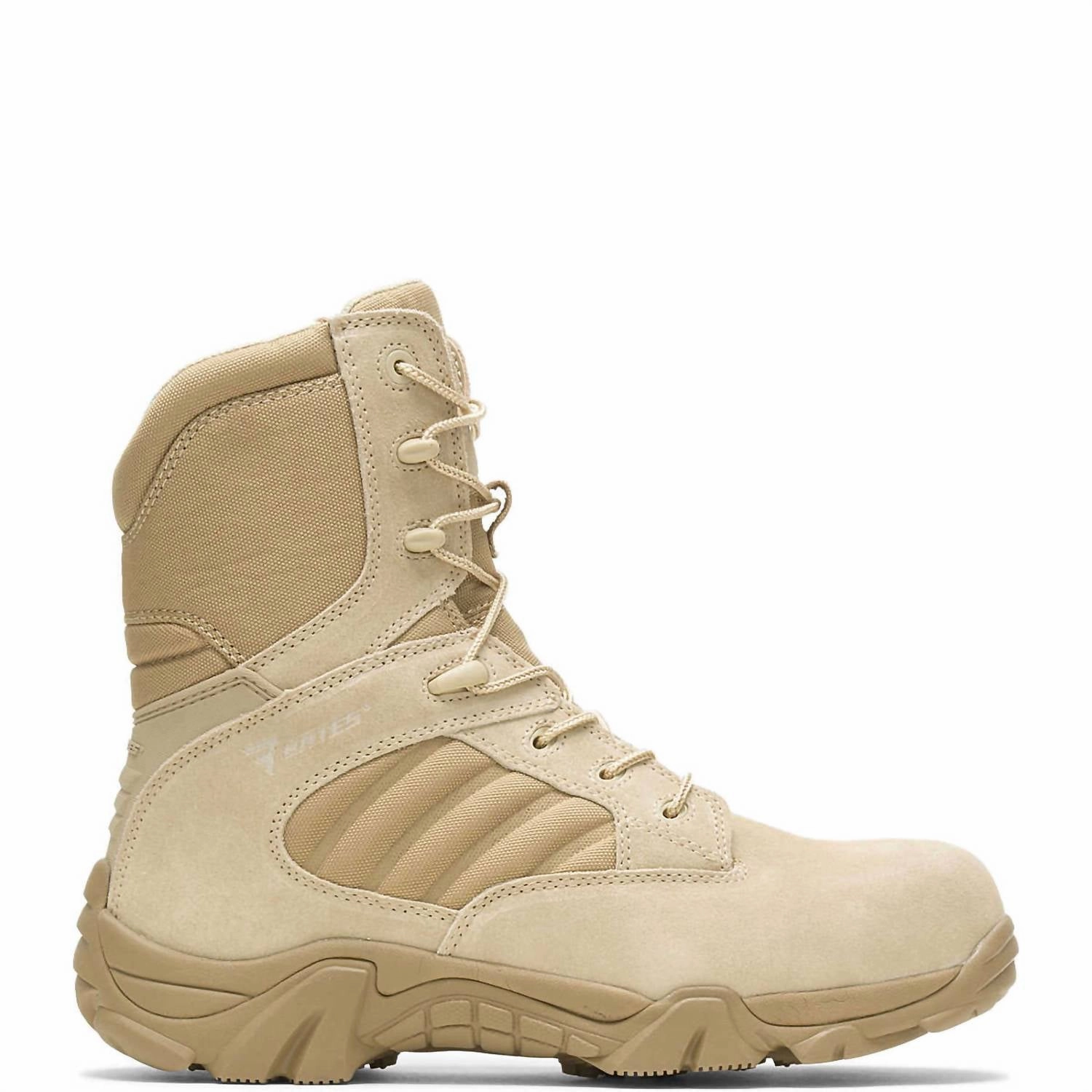 Men's Gx-8 Composite Toe Side Zip Boot - Extra Wide Width In Desert Tan All Weather Urban Traveler Feather Light Backcountry Camper