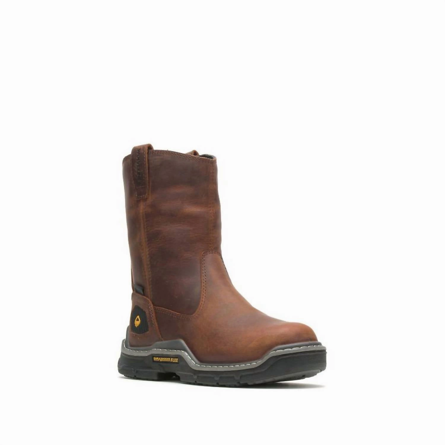 Neutral Finish Deep Grooves Men's Raider Durashocks Slip On Composite Toe Boots In Peanut