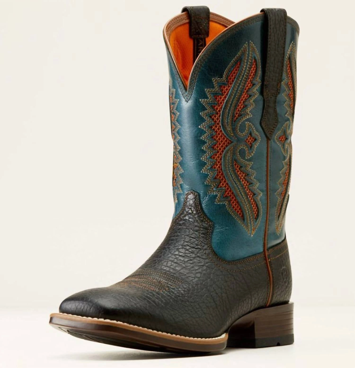 Removable Men's Rowder Venttek 360 Bantam Weight Cowboy Boots In Black/teal