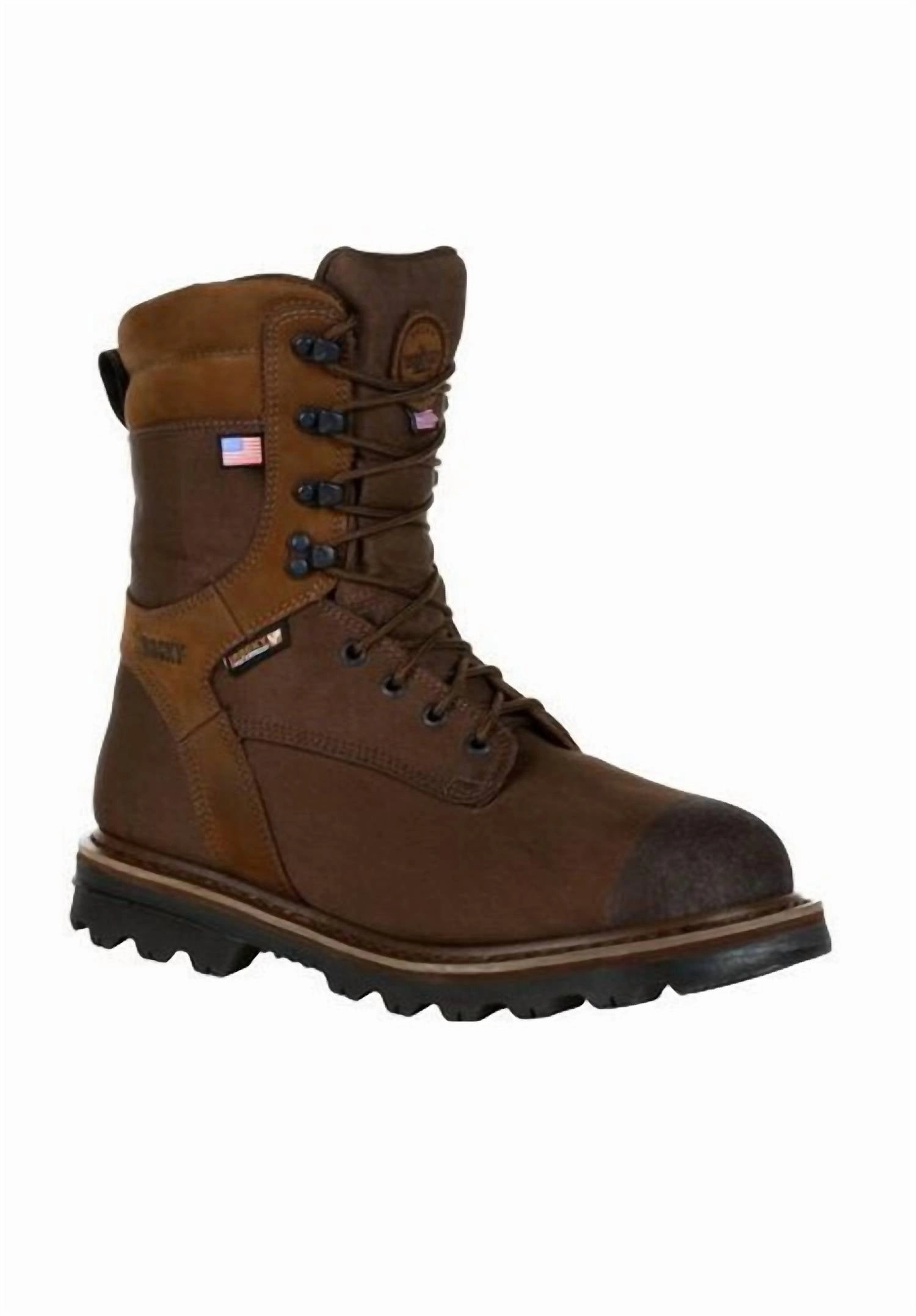Elastic Band Dynamic Cushioning Men's Stalker Waterproof 1000G Insulated Outdoor Boot - Medium Width In Brown