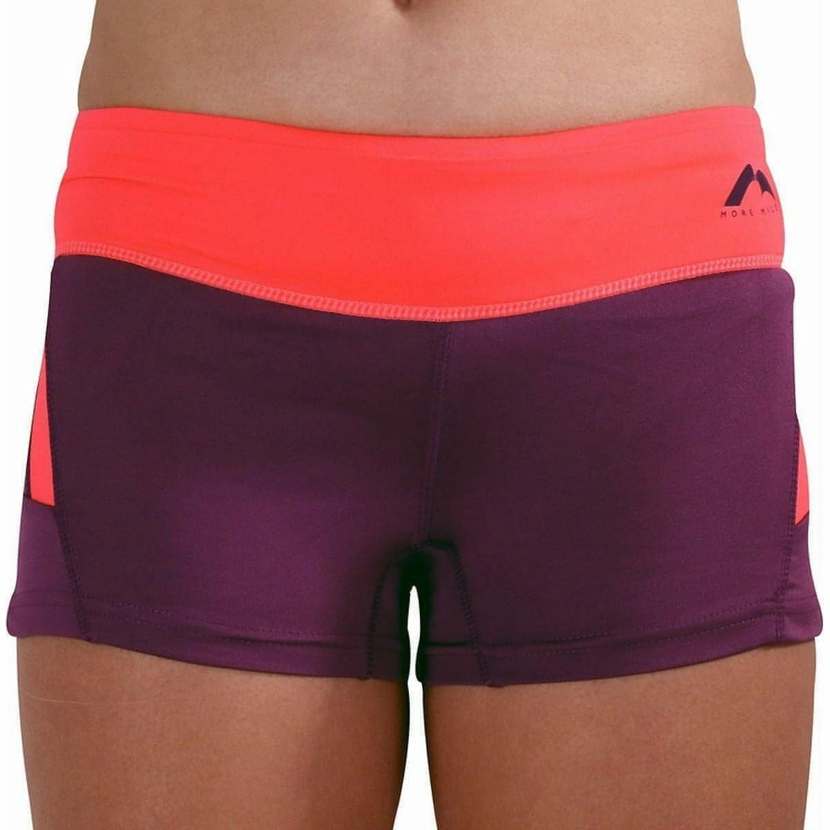 More Mile More-Tech 3 Inch Womens Running Shorts - Purple Chill Mood Active Mode
