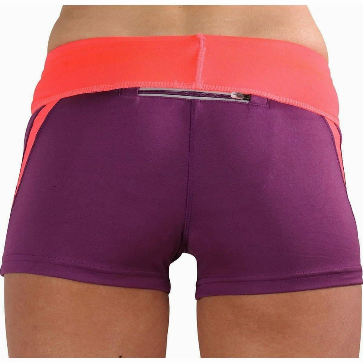 Walk Easy More Mile More-Tech 3 Inch Womens Running Shorts - Purple