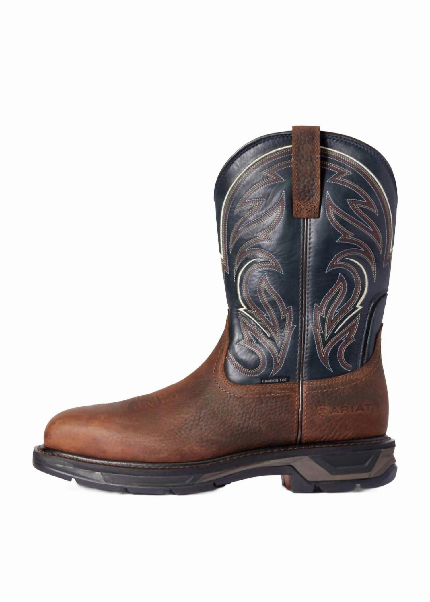Men's Workhog Xt Cottonwood Carbon Toe Pull On In Brown Oiled Rowdy Stable Step Shock Absorbing Outdoor Trek