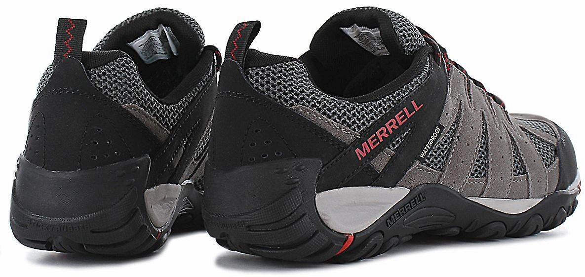 Merrell Accentor 2 Vent Waterproof Mens Walking Shoes - Grey Deep Tread Unisex style
