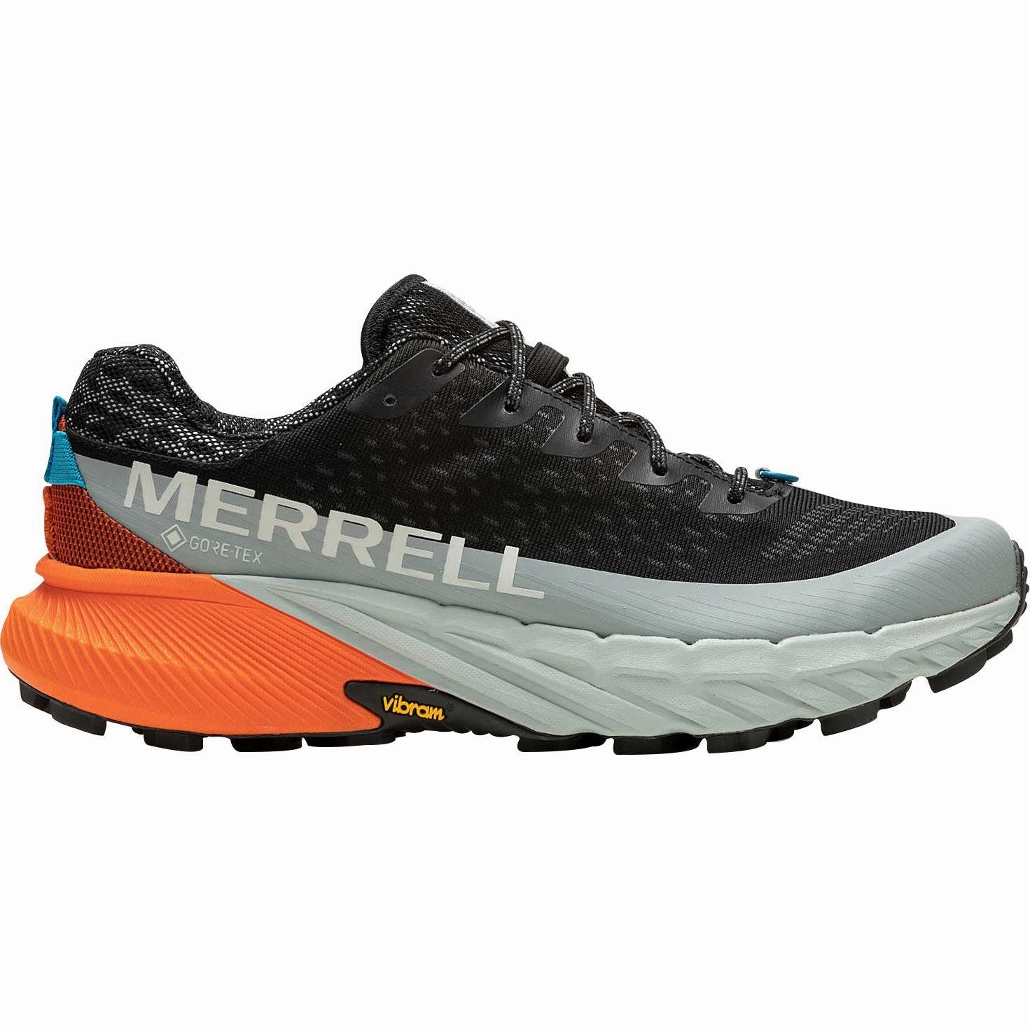 Merrell Agility Peak 5 GORE-TEX Mens Trail Running Shoes - Black Ergonomic Design