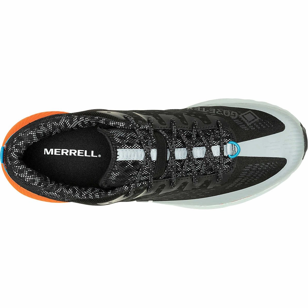 Slip Resistant Traction Merrell Agility Peak 5 GORE-TEX Mens Trail Running Shoes - Black