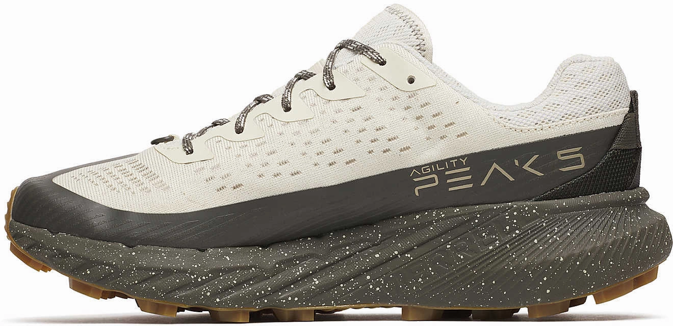 Merrell Agility Peak 5 Mens Trail Running Shoes - Cream Blown Rubber Outsole