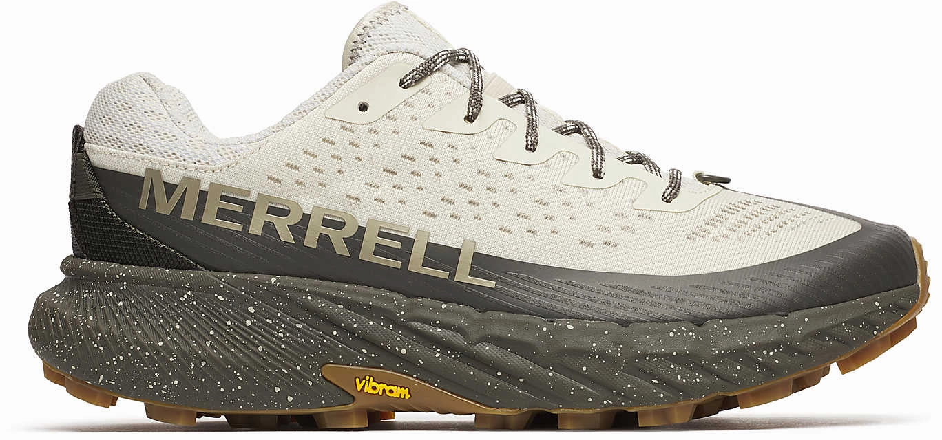 Merrell Agility Peak 5 Mens Trail Running Shoes - Cream barefoot - style running shoes