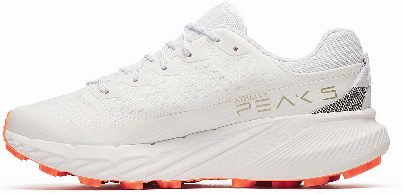 Merrell Agility Peak 5 Mens Trail Running Shoes - White High Rebound Foam Compound country shoes