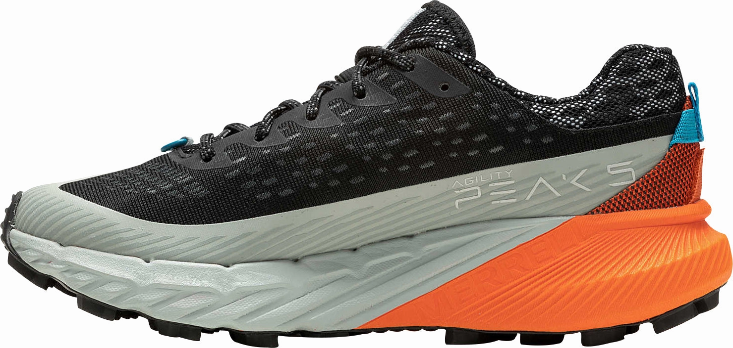 Merrell Agility Peak 5 Womens Trail Running Shoes - Black half - marathon shoes