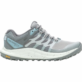 Merrell Antora 3 GORE-TEX Womens Trail Running Shoes - Blue running shoes for marathons classic - style shoes