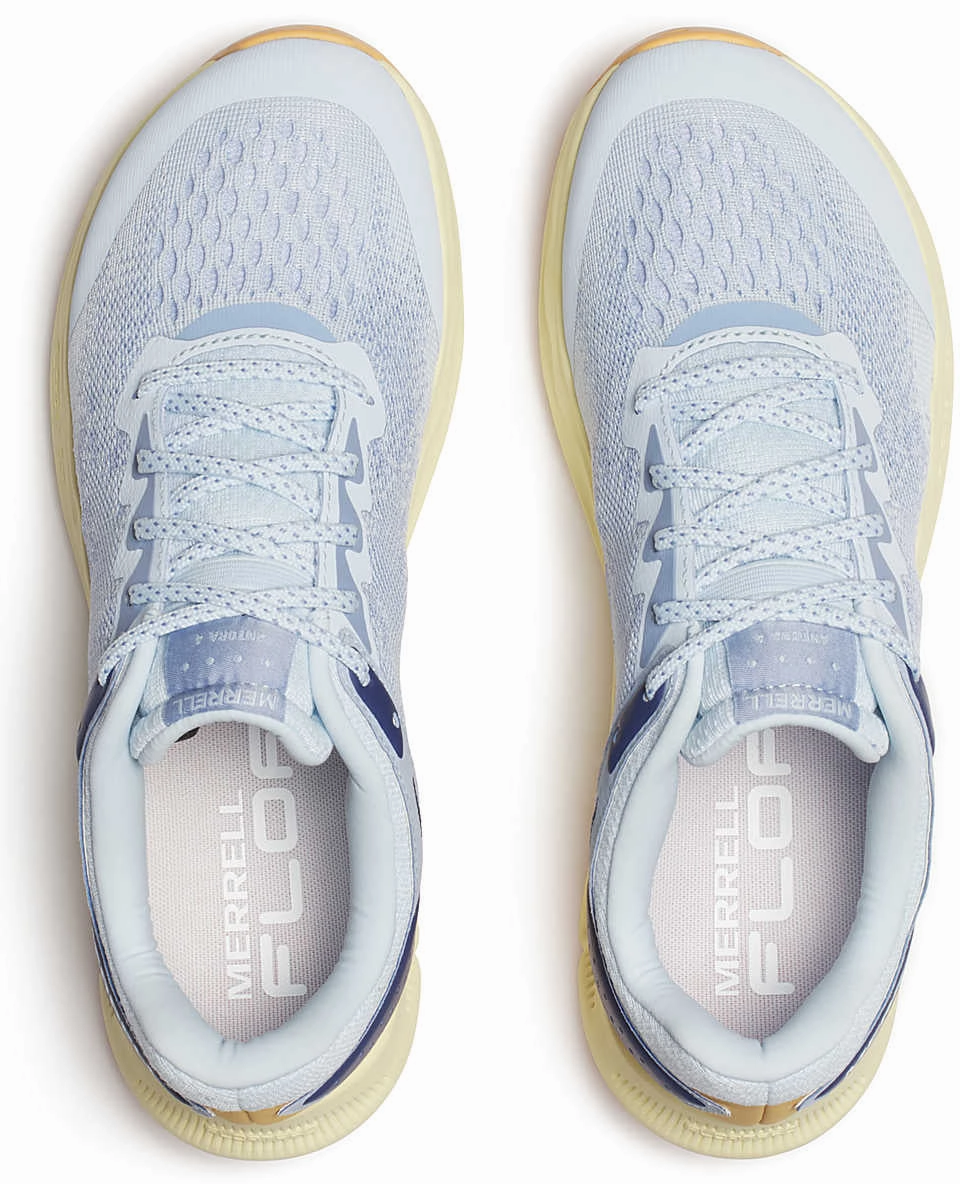 Merrell Antora 4 Womens Trail Running Shoes - Blue Molded Arch Cradle Trail running wear