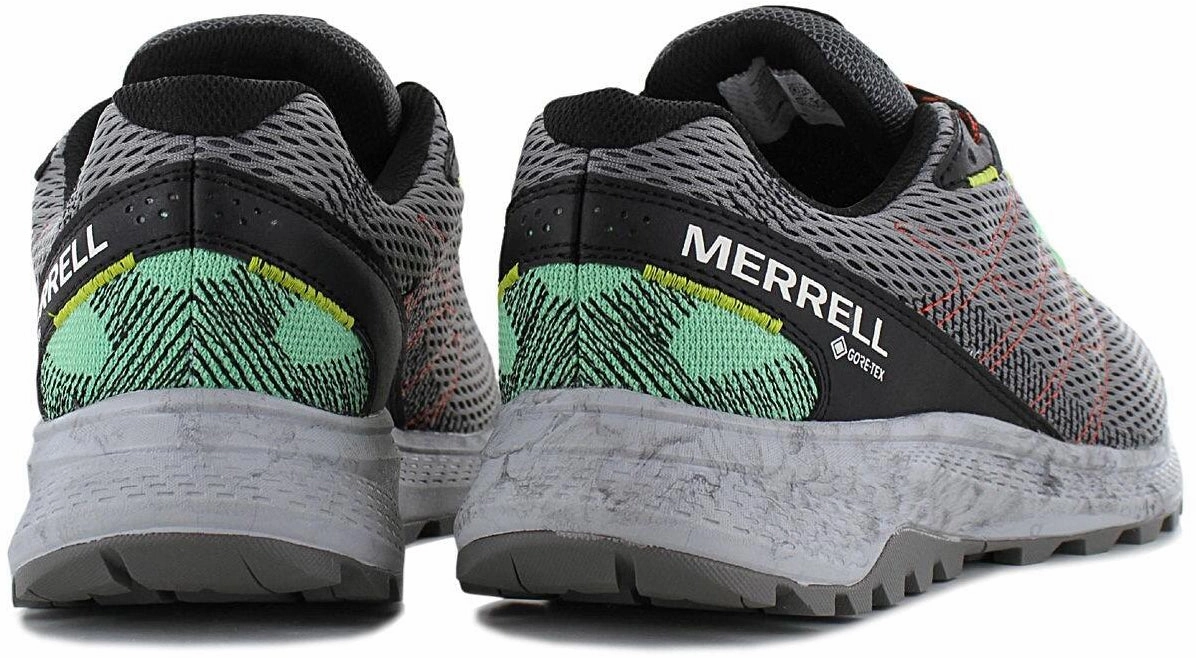 Merrell Fly Strike GORE-TEX Mens Trail Running Shoes - Grey running in professional tracks shoes Hyper Elastic Compound