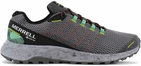 Merrell Fly Strike GORE-TEX Mens Trail Running Shoes - Grey hook and loop closure