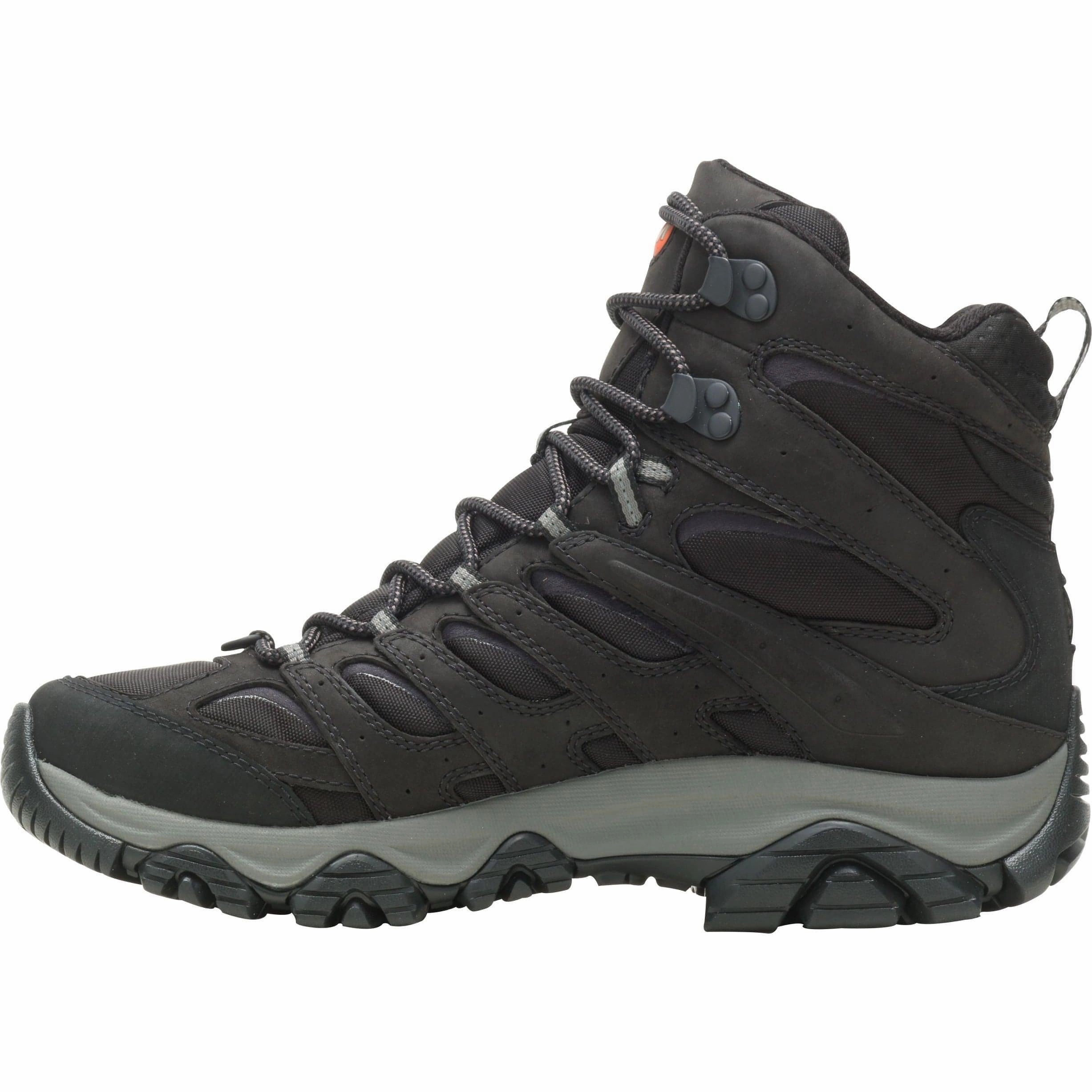Merrell Moab 3 Apex Mid Waterproof Mens Walking Boots - Black Long Walk Protection
