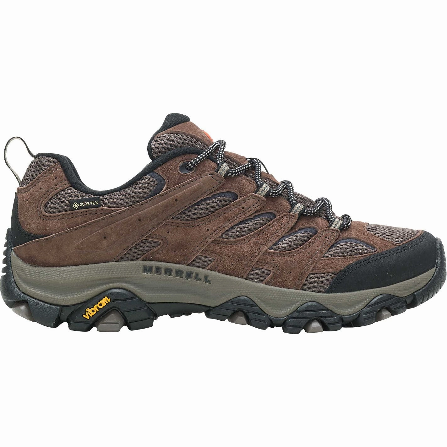 Merrell Moab 3 GORE-TEX Mens Walking Shoes - Brown Anti Slip Lace Loops