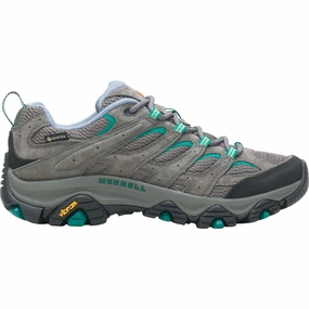 Merrell Moab 3 GORE-TEX Womens Walking Shoes - Grey Orthotic Support Design Rockered Sole Geometry