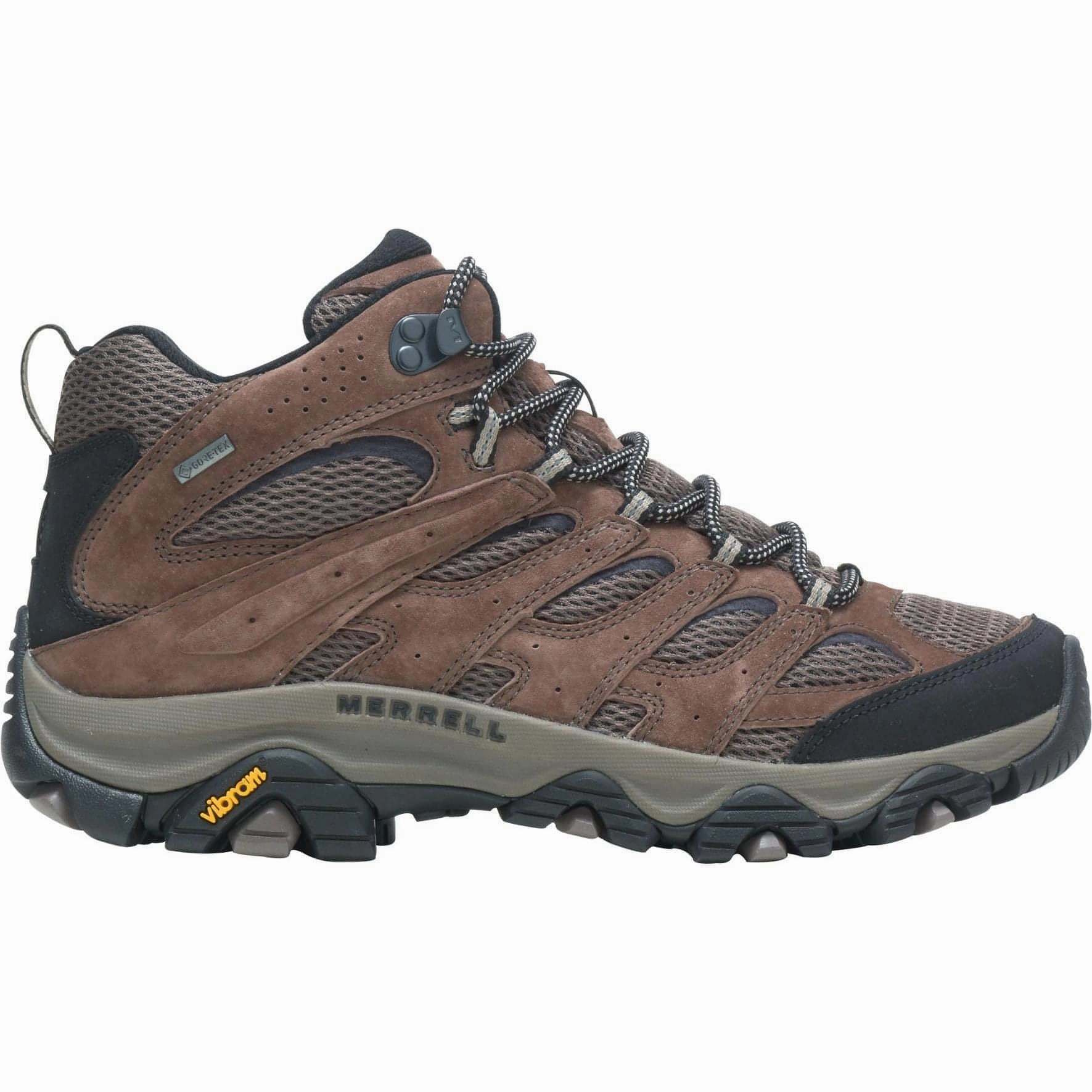 Merrell Moab 3 Mid GORE-TEX Mens Walking Boots - Brown Sock Like Fit Technology