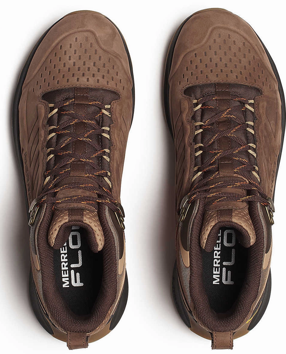 Merrell Moab Speed 2 Leather Mid Waterproof Mens Walking Boots - Brown responsiveness shoes short - term use shoe convenience