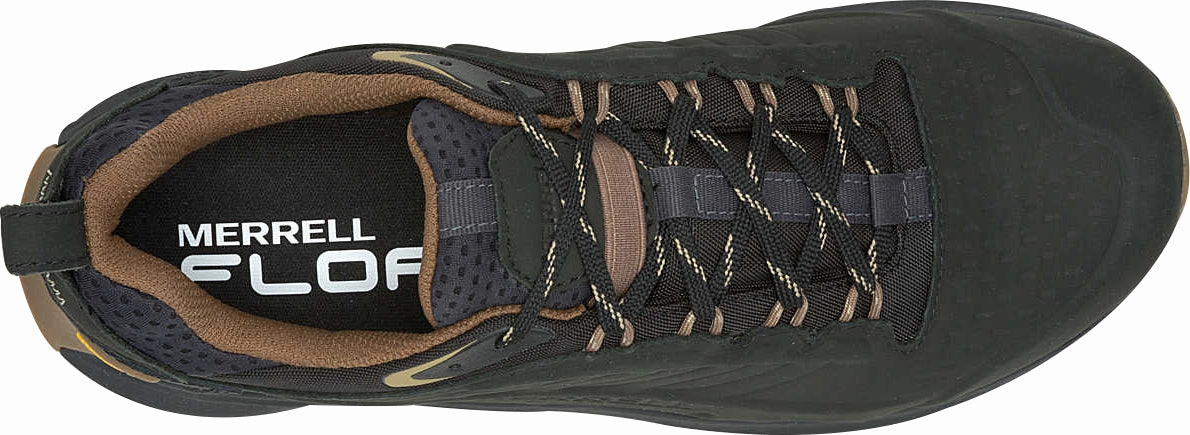 Merrell Moab Speed 2 Leather Waterproof Mens Walking Shoes - Black Natural motion running with a fanny pack