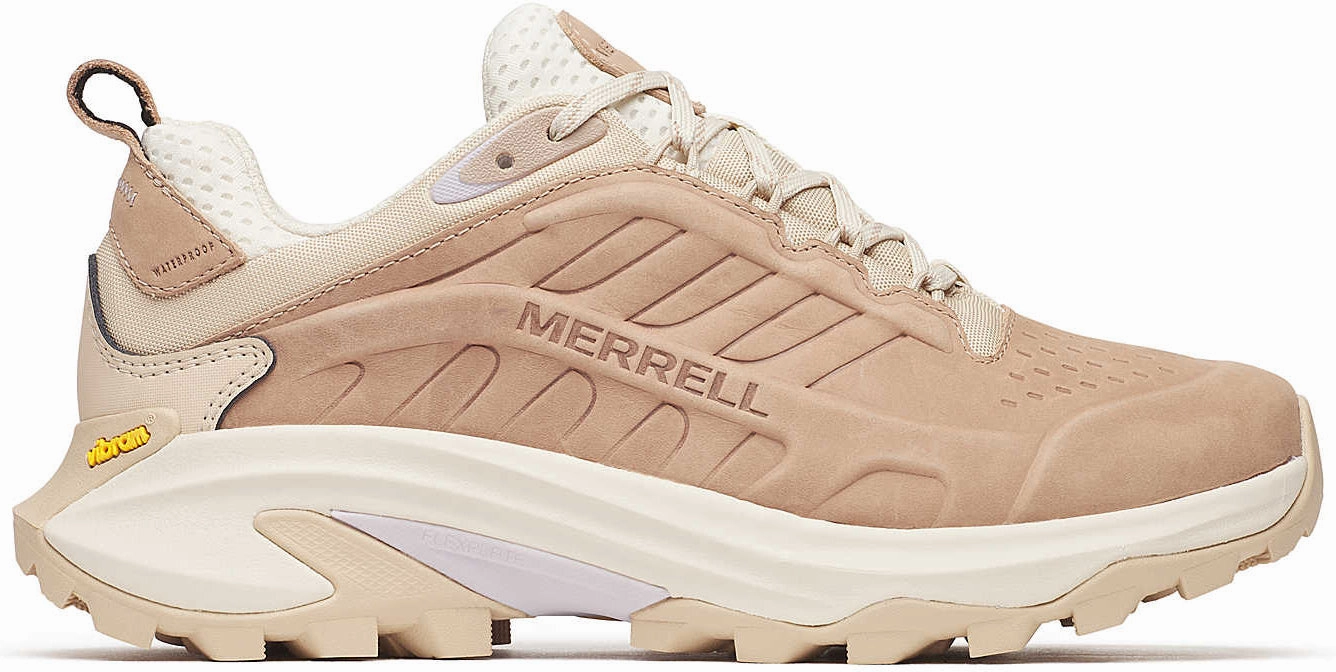 Merrell Moab Speed 2 Leather Waterproof Womens Walking Shoes - Brown Obstacle course running in dry weather shoes