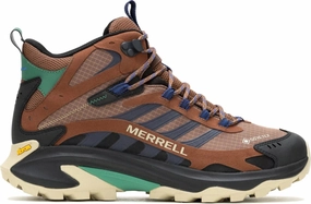 Merrell Moab Speed 2 Mid GORE-TEX Mens Walking Boots - Brown Cliff Trail