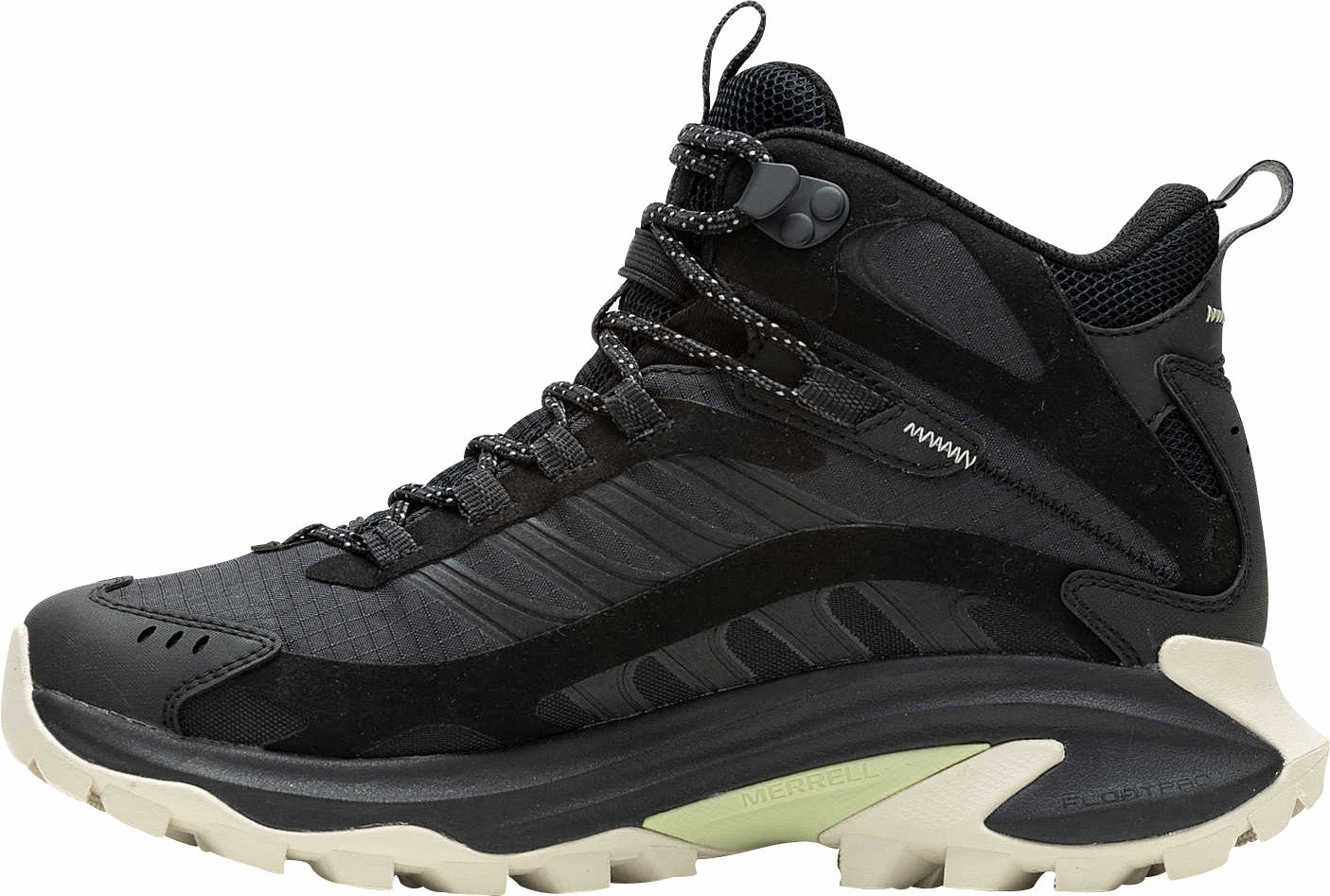 Merrell Moab Speed 2 Mid GORE-TEX Womens Walking Boots - Black EVA - midsole - comfort shoes Torsional Rigidity System