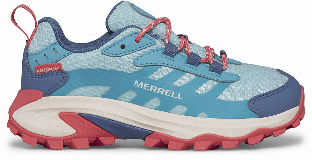 energy - returning midsole shoes Merrell Moab Speed 2 Waterproof Junior Walking Shoes - Blue