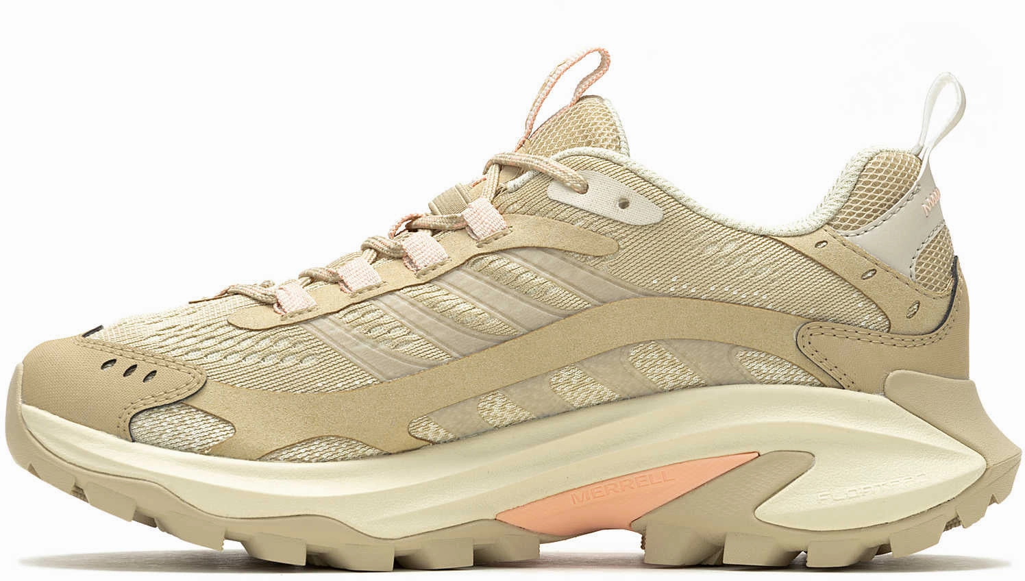 Trail Adventure Outdoor Explorer Merrell Moab Speed 2 WIDE FIT Womens Walking Shoes - Cream