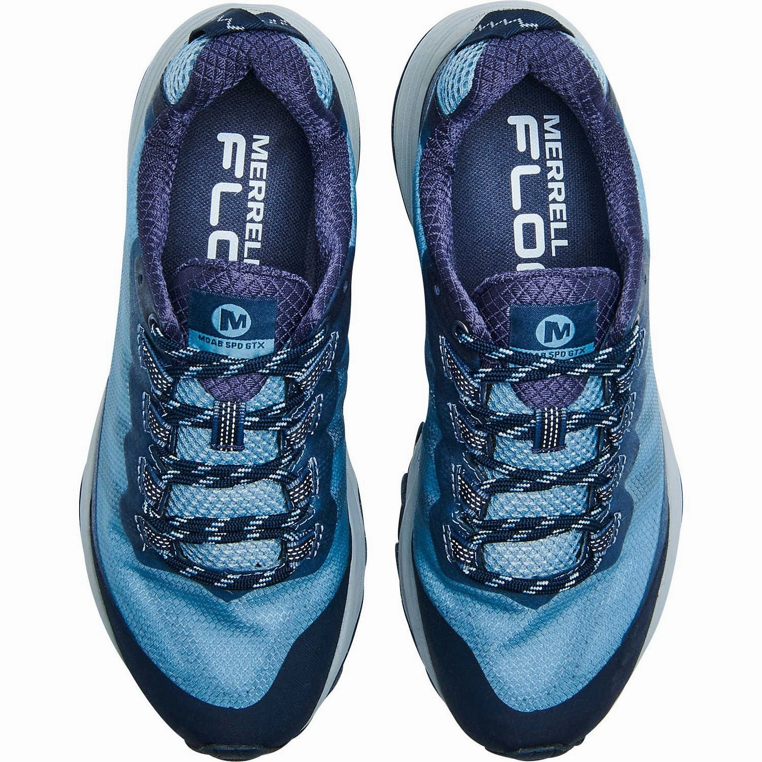 Merrell Moab Speed GORE-TEX Womens Walking Shoes - Blue Comfort Footwear Rocky Terrain Fit