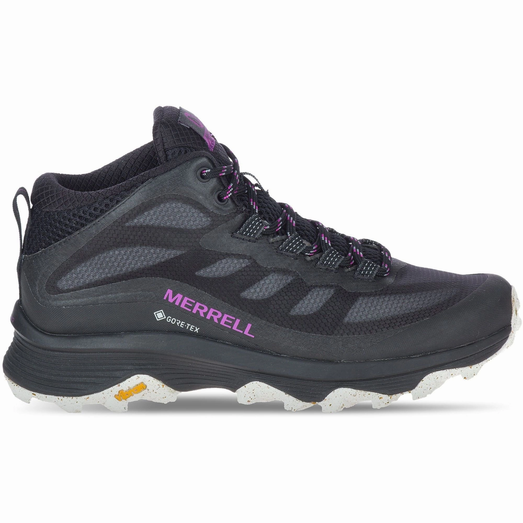 Merrell Moab Speed Mid GORE-TEX Womens Walking Boots - Black Secure Sole Comfortable