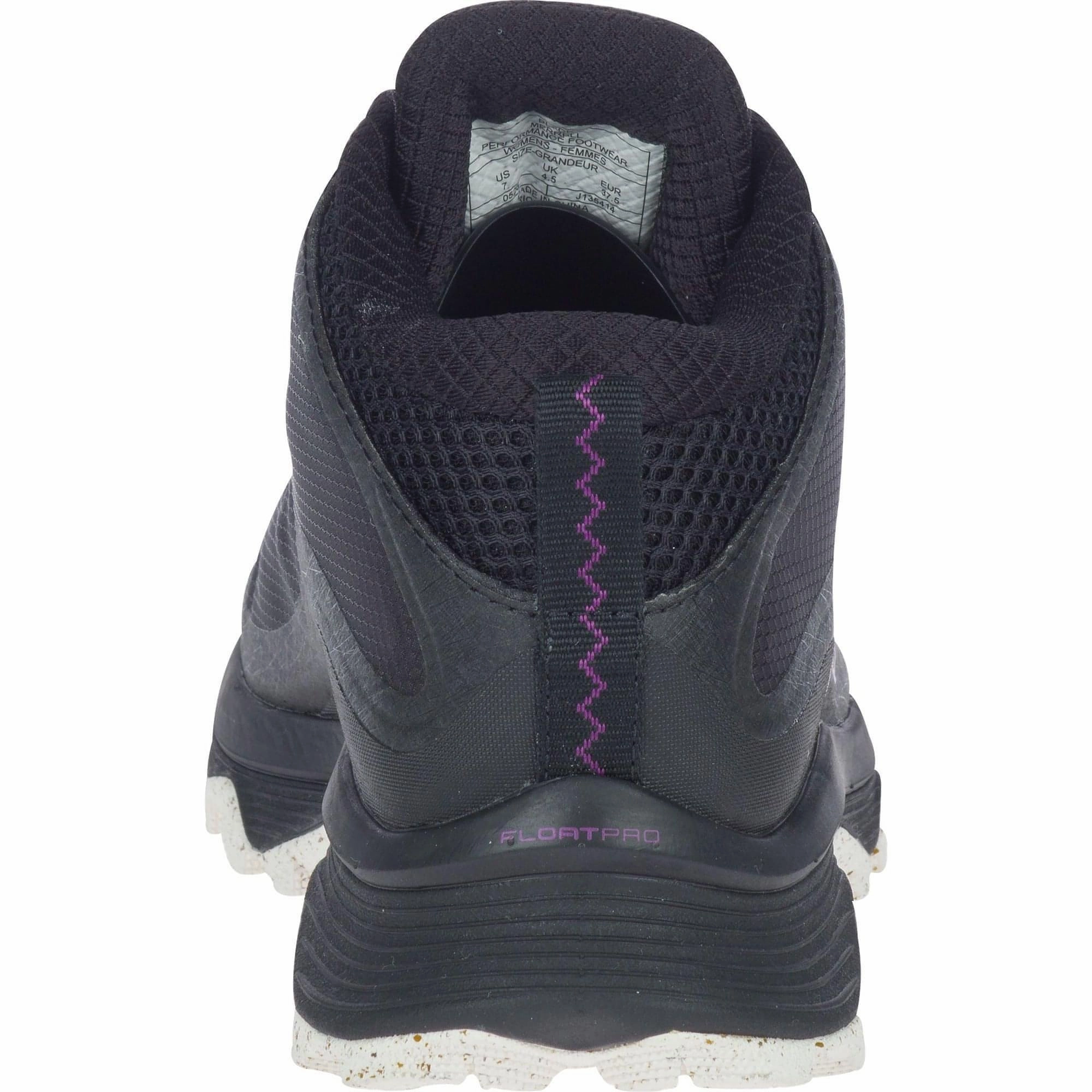 Cold Weather All Terrain Performance Merrell Moab Speed Mid GORE-TEX Womens Walking Boots - Black