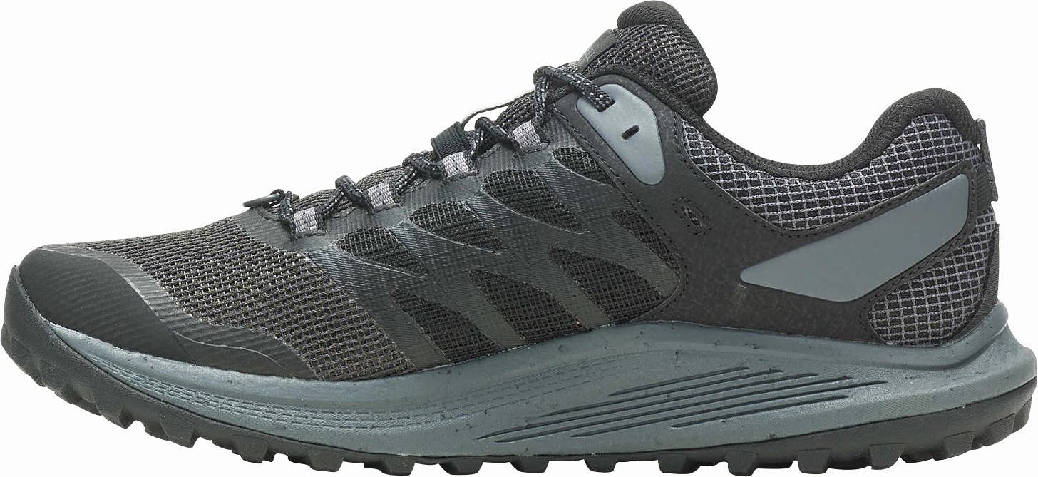 Merrell Nova 3 GORE-TEX Mens Trail Running Shoes - Black leather - finish - design shoes Thermo Regulating Liner