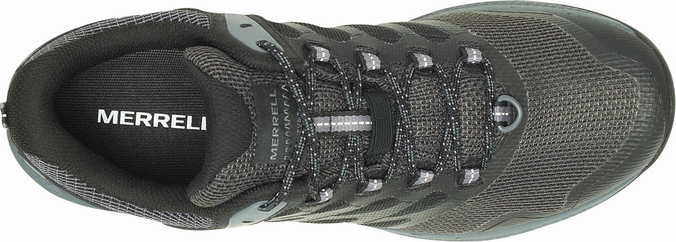 Merrell Nova 3 GORE-TEX Mens Trail Running Shoes - Black Centered Balance Tech moisture - wicking lining shoes