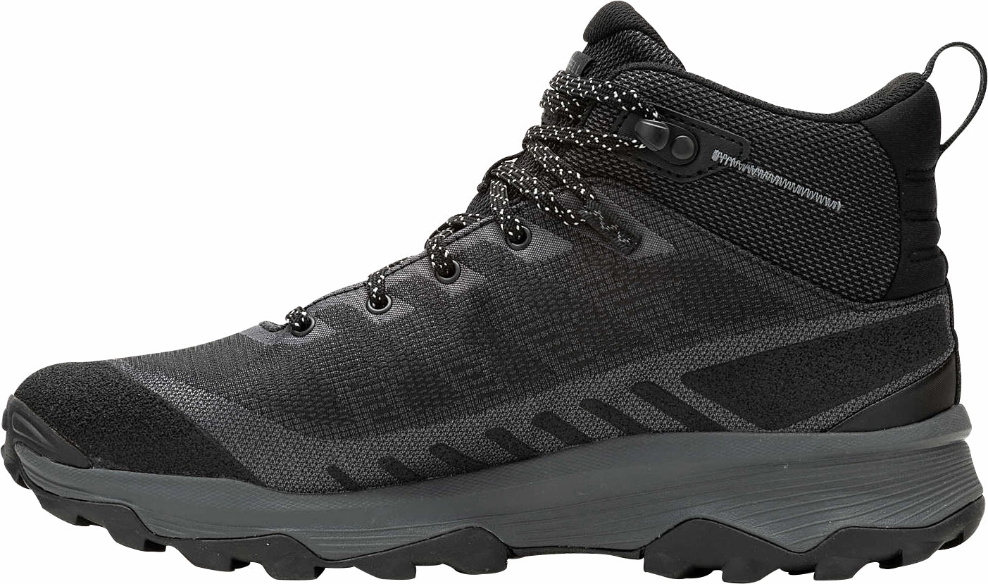 Trail Activity Merrell Speed Eco Mid Waterproof Mens Walking Boots - Black