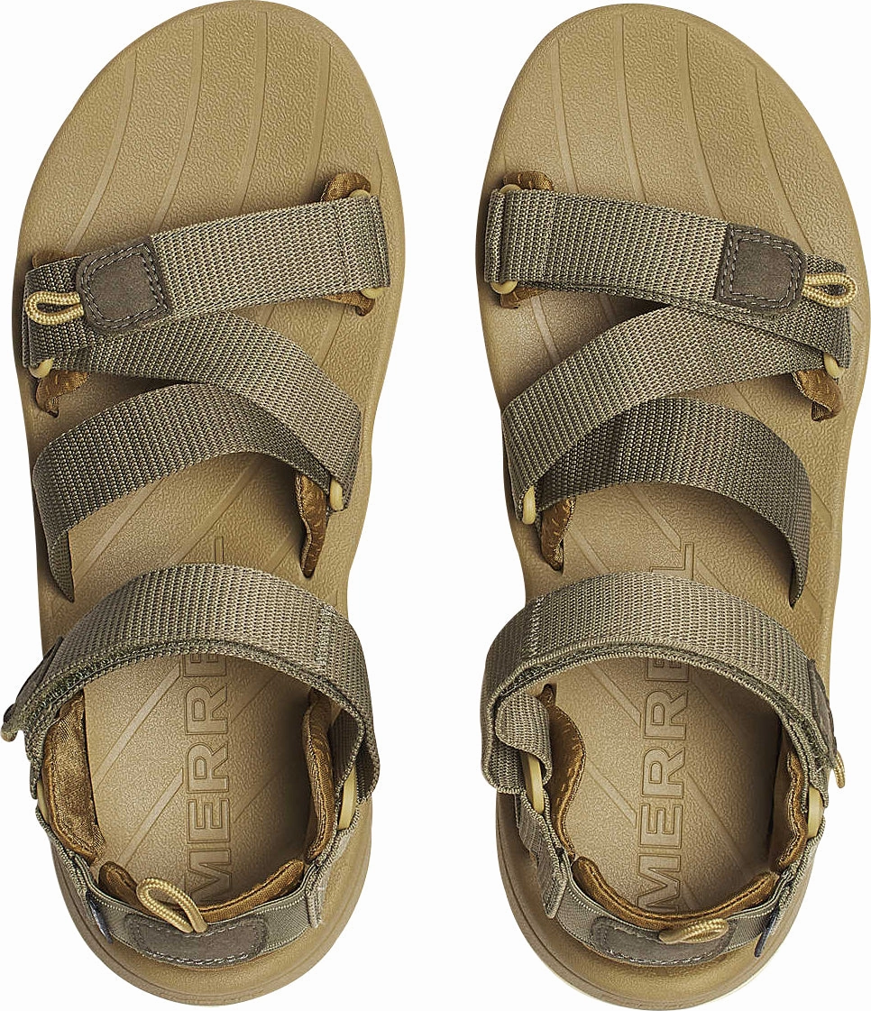 wide widths Merrell Speed Fusion Sport RMX Mens Sandals - Brown