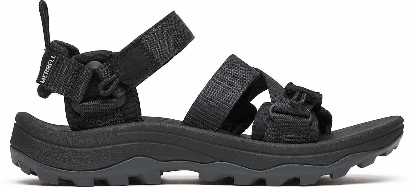 Split Second Heel Lock Wicking Merrell Speed Fusion Sport RMX Womens Sandals - Black