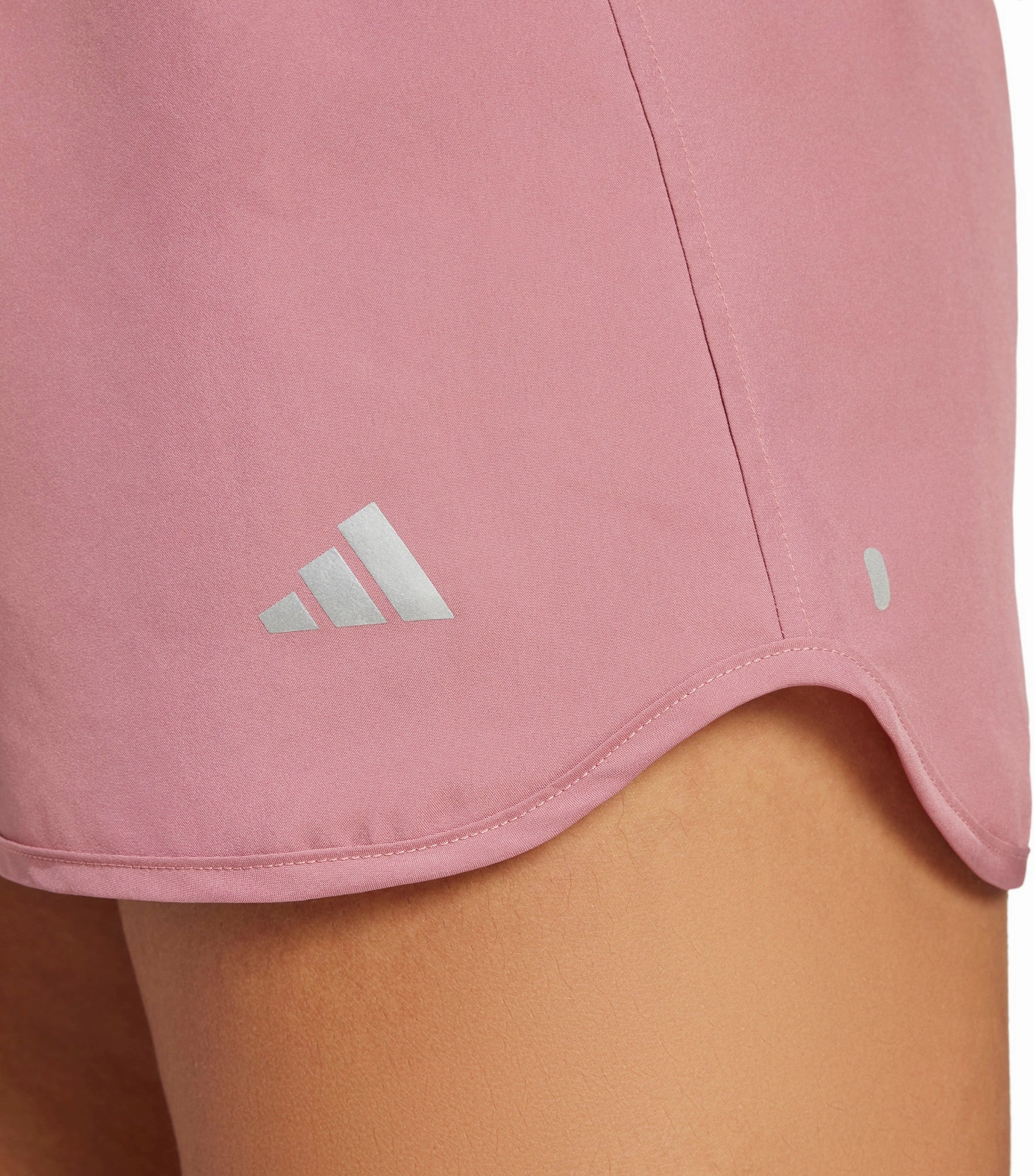 media industry adidas Run It 3 Inch Womens Running Shorts - Pink