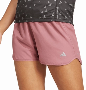 adidas Run It 3 Inch Womens Running Shorts - Pink Adaptive design Low Profile Waistband