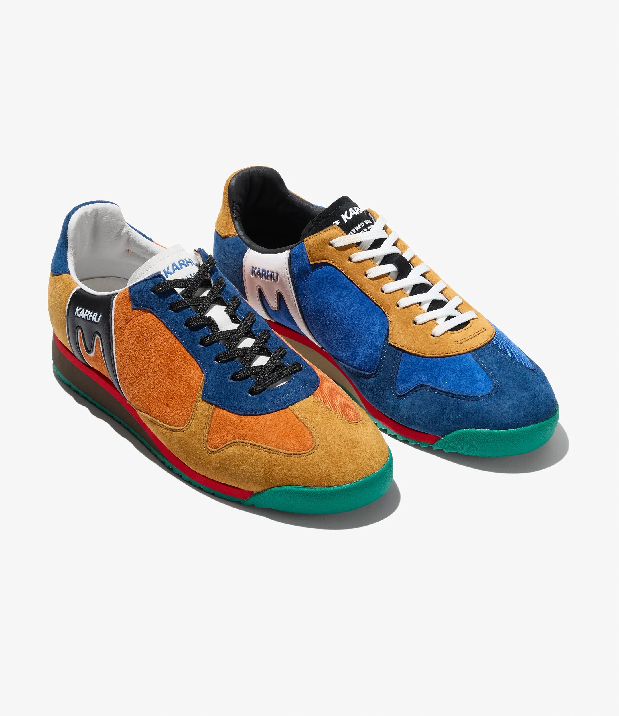 Mestari Sprint Trainer ?C?Blue/Orange Urban Jog Cushioned collars reduce rubbing on the ankle area