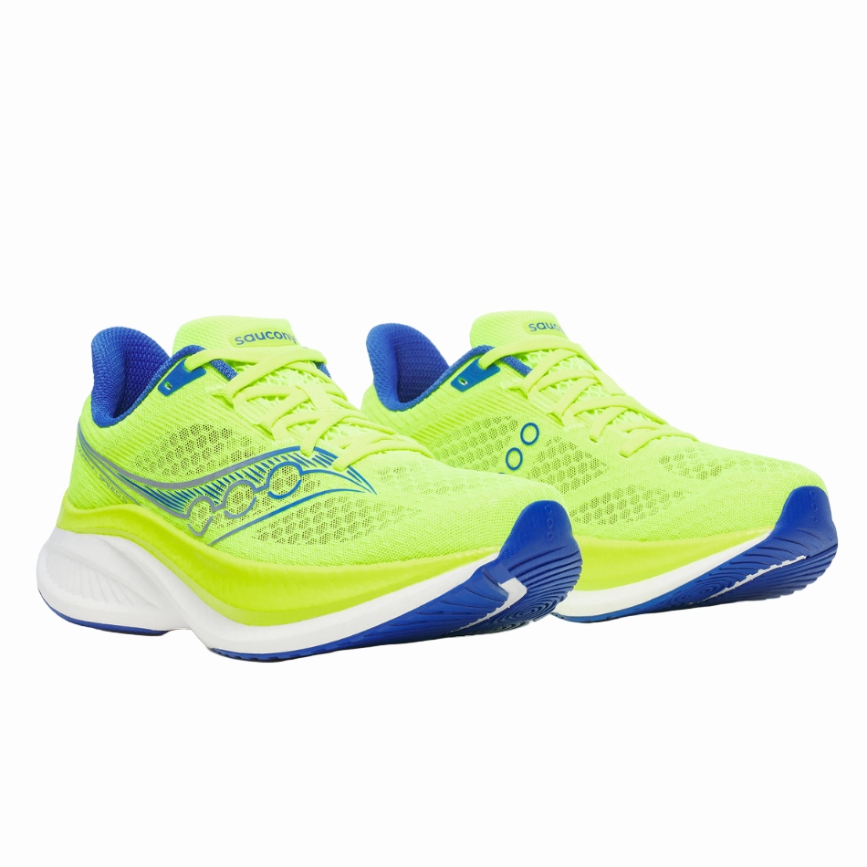 wellness team sports shoes Saucony Men's Endorphin Speed 5 Running Shoes in Citron/Lapis - Online Exclusive