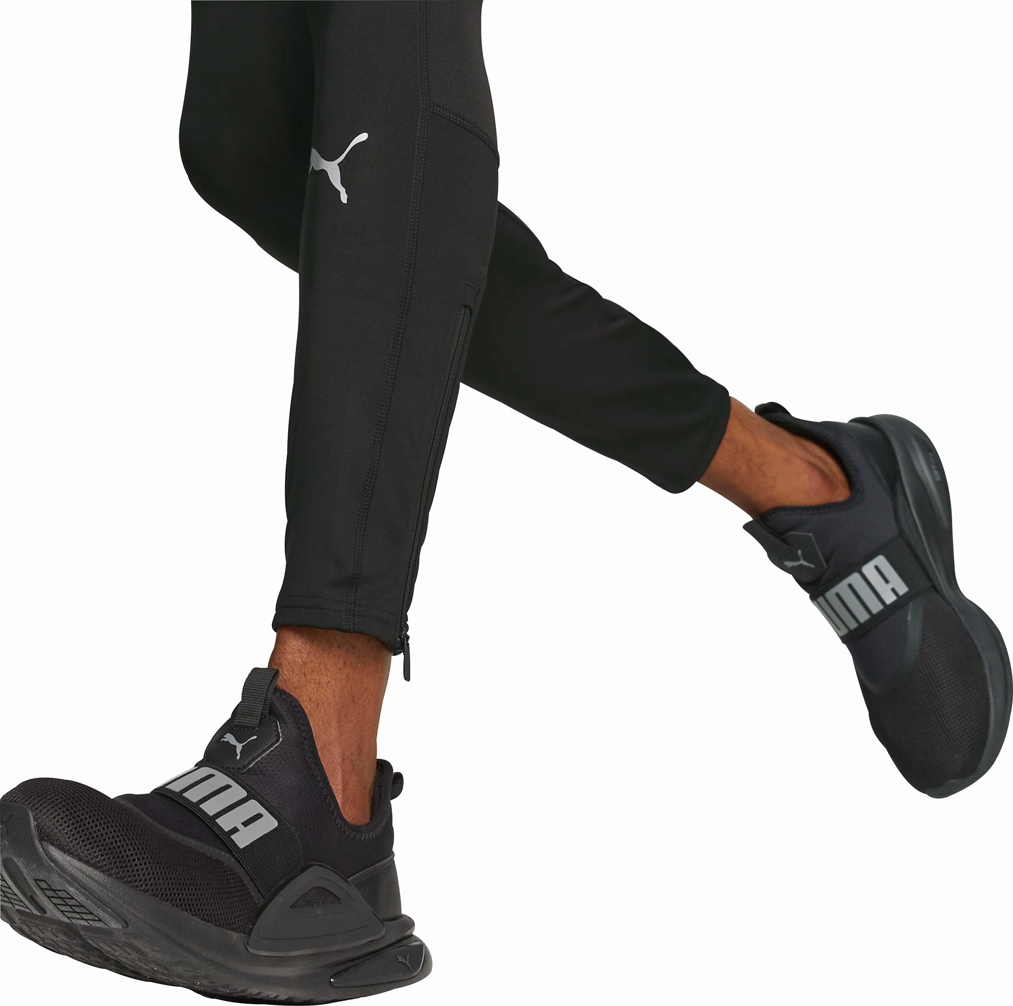 Body Fit Puma Run Favourite Mens Long Running Tights - Black