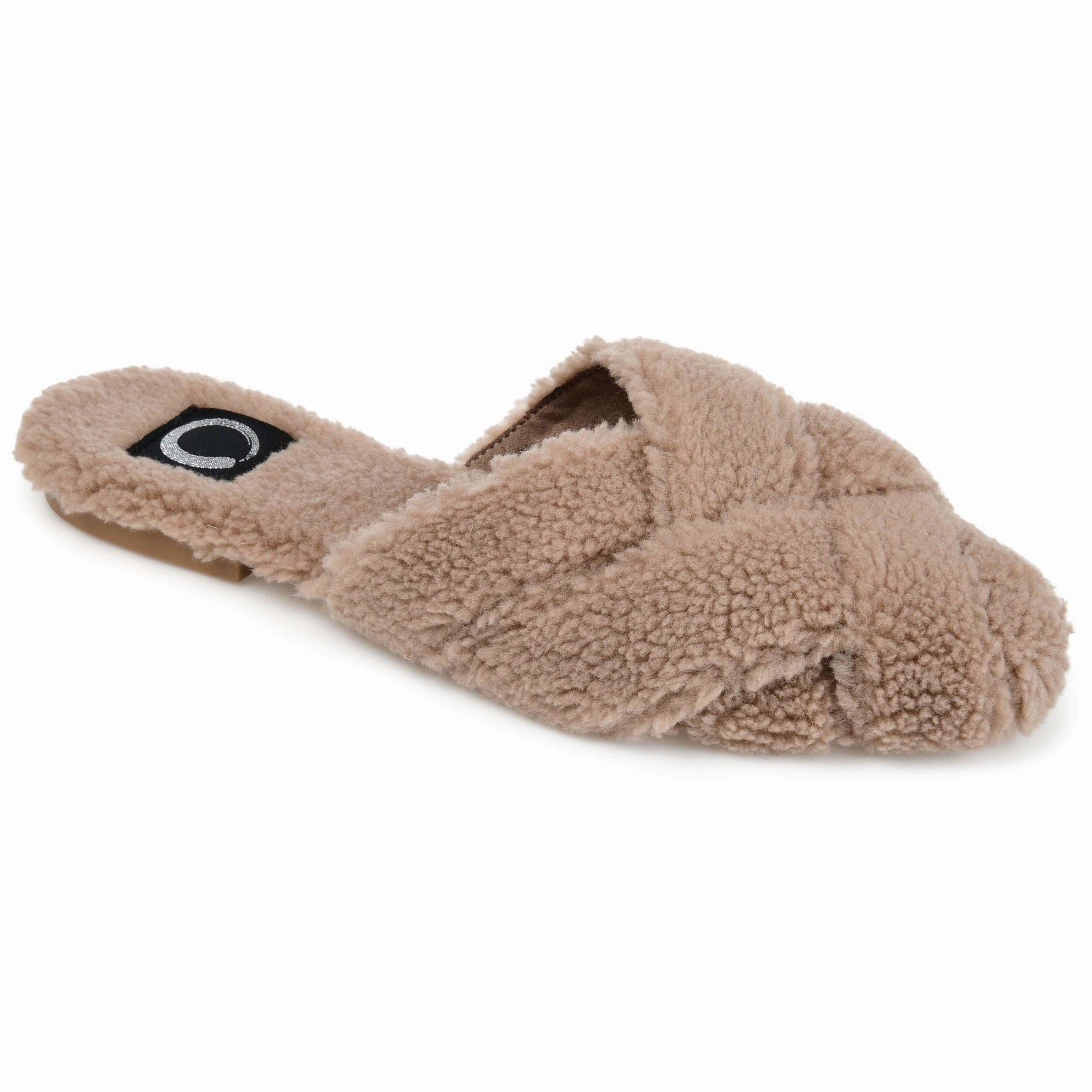 Everyday Slide Journee Collection Women's Faux Fur Sereena Slipper