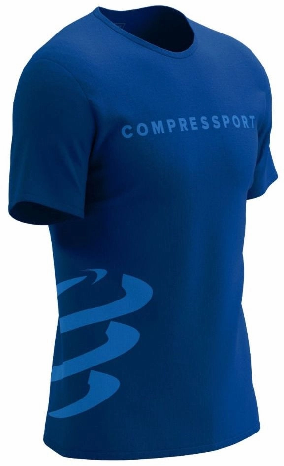 Holiday Casual Casual Appeal Compressport Logo Short Sleeve Mens Running Top - Blue