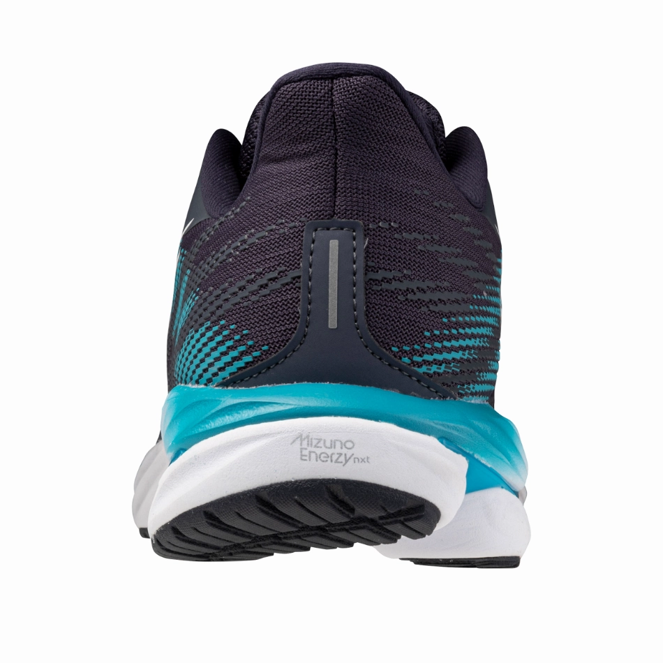 Mizuno Men's Wave Inspire 21 Running Shoes in Odyssey Gray/White/Capri Breeze AW25 Dry